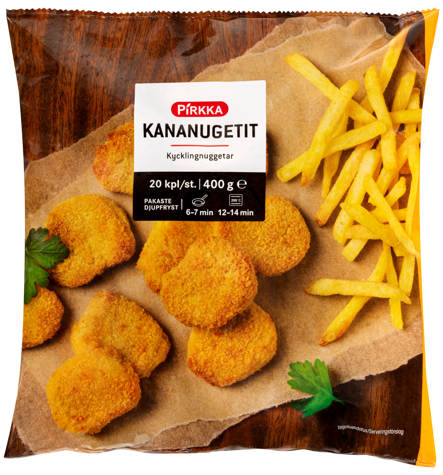 Pirkka kananugetit 400g pakaste KRuoka Verkkokauppa