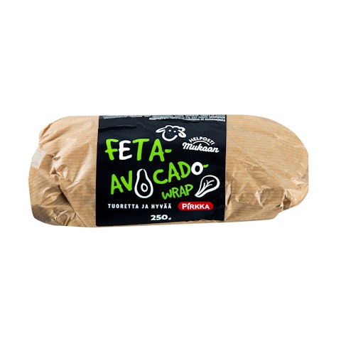 Pirkka Helposti mukaan feta-avocado wrap 250g