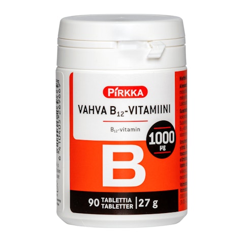 Pirkka B12 vitamiini 1000µg 90tabl 27g
