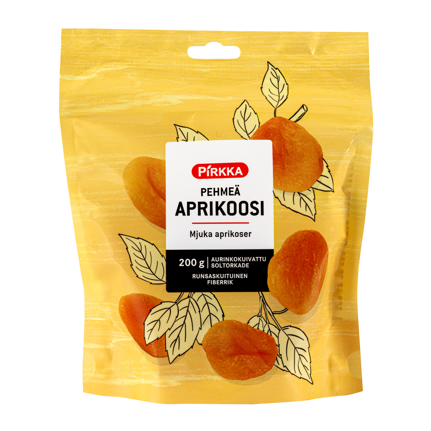 Pirkka pehmeä aprikoosi 200g | K-Ruoka Verkkokauppa