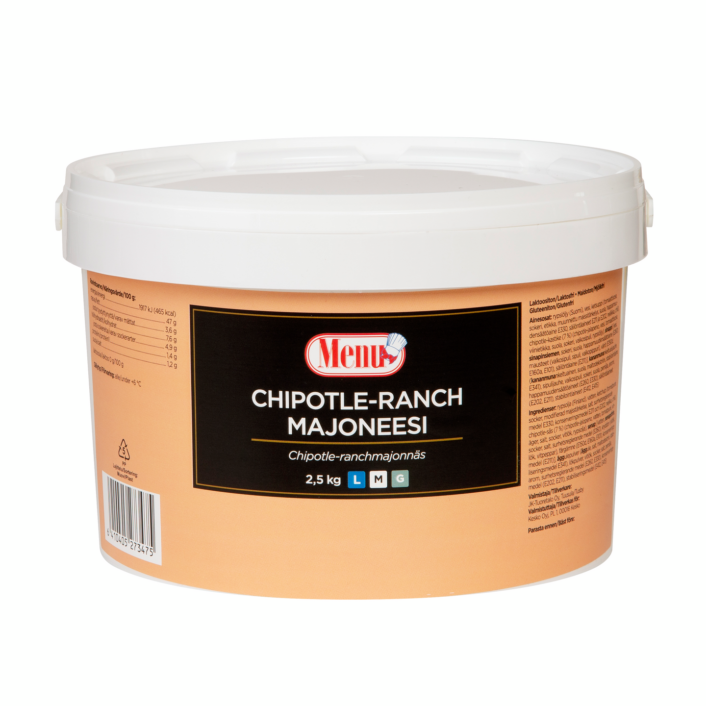 Menu chipotle-ranchmajoneesi 2,5kg | K-Ruoka Verkkokauppa