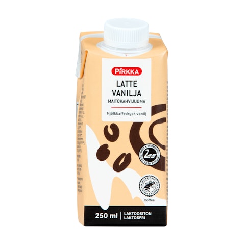 Pirkka maitokahvijuoma 250ml vanilja laktoositon RFA