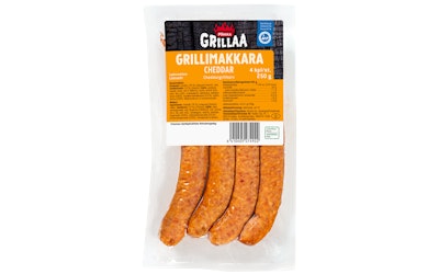 Pirkka Grillaa cheddar-grillimakkara 250g - kuva