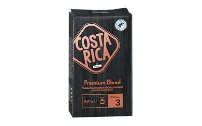 Pirkka Costa Rica Premium Blend tummapaahtoinen  suodatinkahvi 450 g RFA - kuva