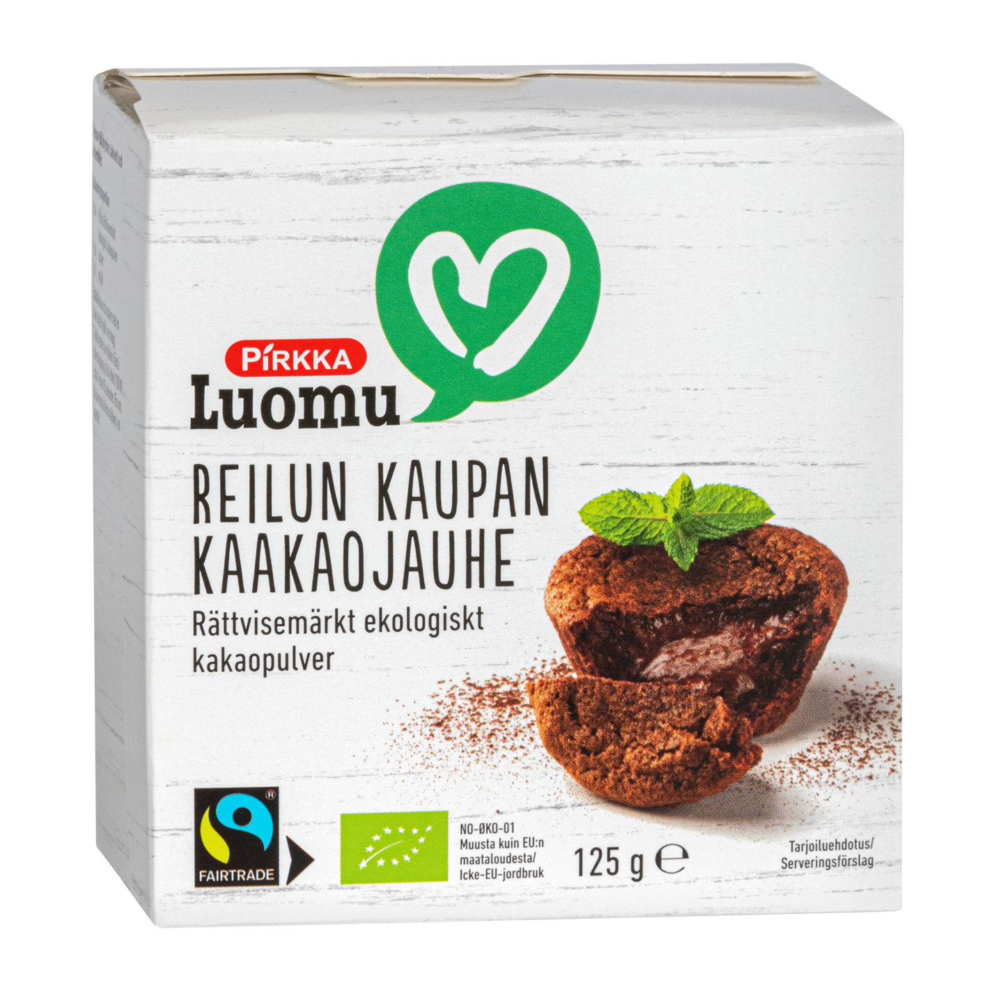 Pirkka Luomu Reilun kaupan kaakaojauhe 125 g KRuoka Verkkokauppa