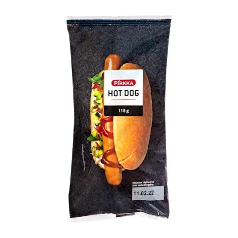 Pirkka Hot Dog 115g
