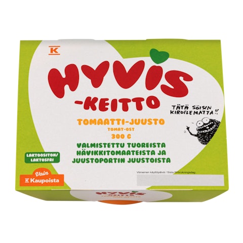 K HYVIS tomaattikeitto laktoositon ja gluteeniton 300g
