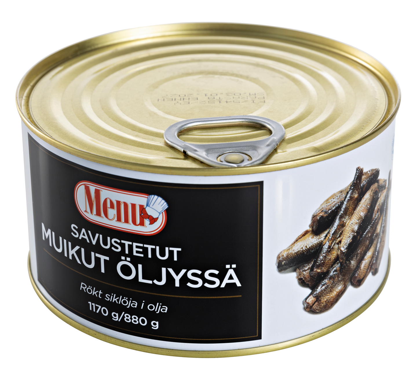 Menu savustetut muikut öljyssä 1170g/880g