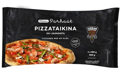 Pirkka Parhaat Pizzataikina 00-jauhoista 2x250g pizzanpaistajat pakaste - kuva