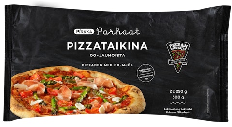 Pirkka Parhaat Pizzataikina 00-jauhoista 2x250g pizzanpaistajat pakaste