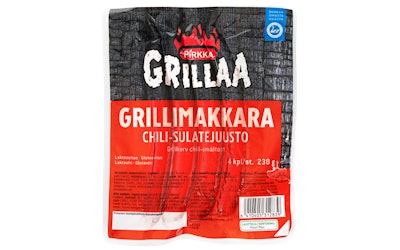 Pirkka Grillaa grillimakkara chili-sulatejuusto 230g - kuva