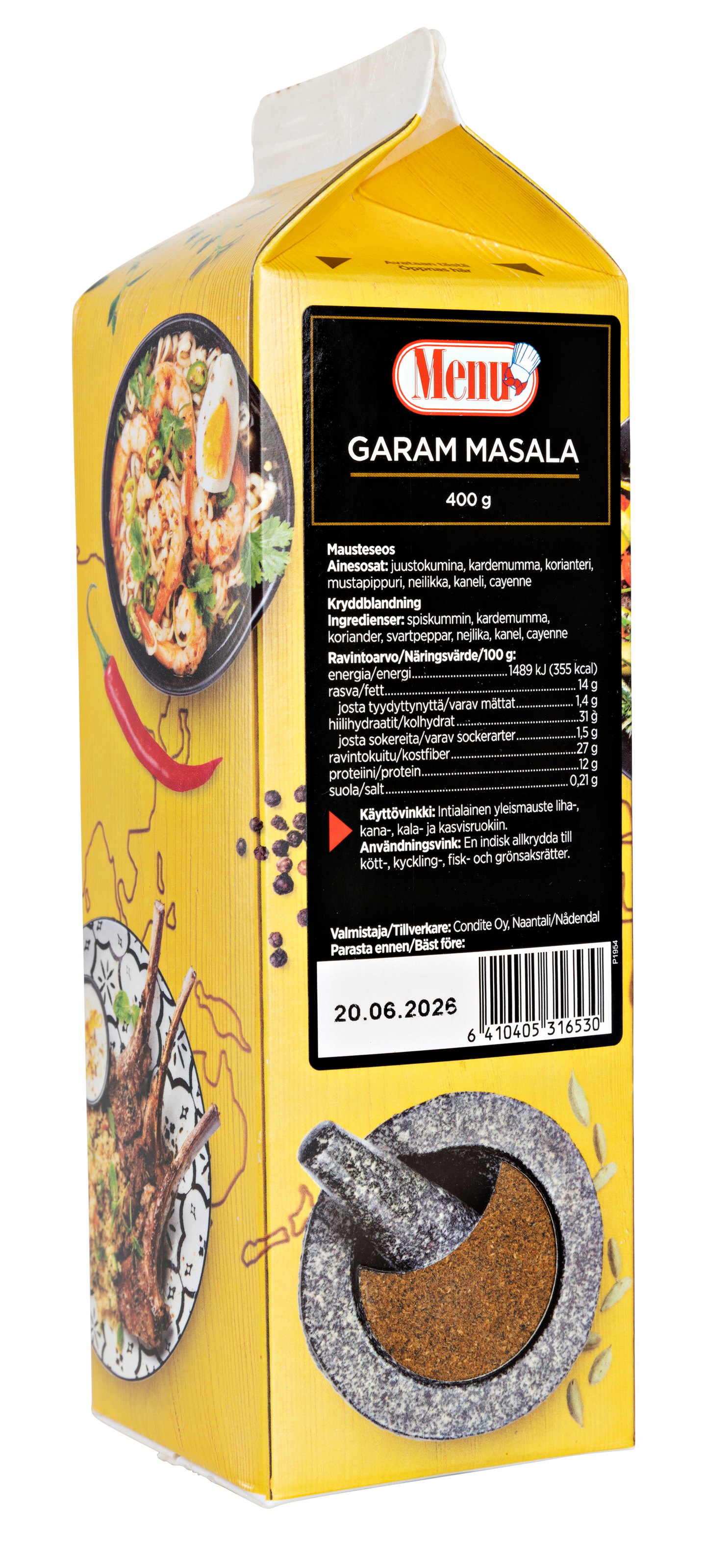 Menu garam masala mausteseos 400g