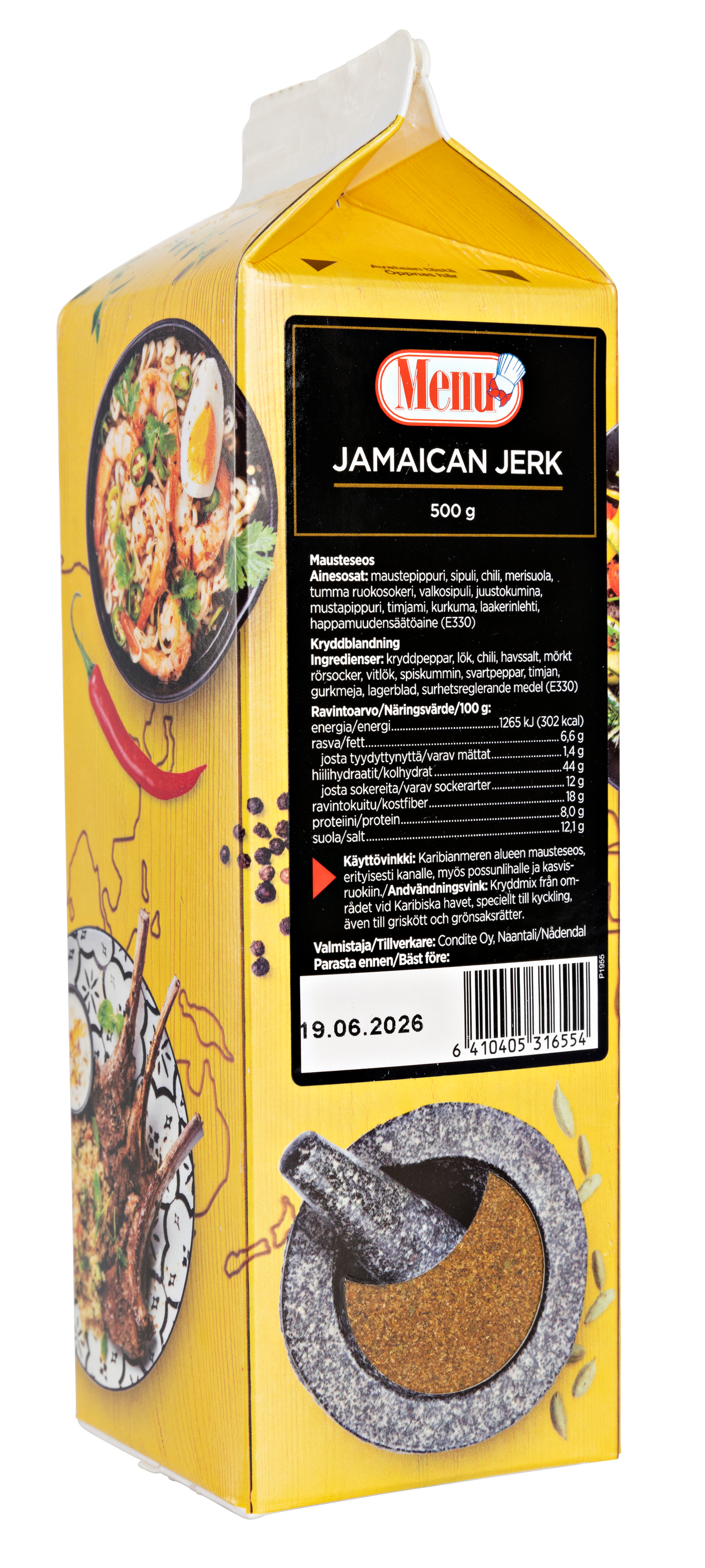 Menu jamaican jerk mausteseos 500g