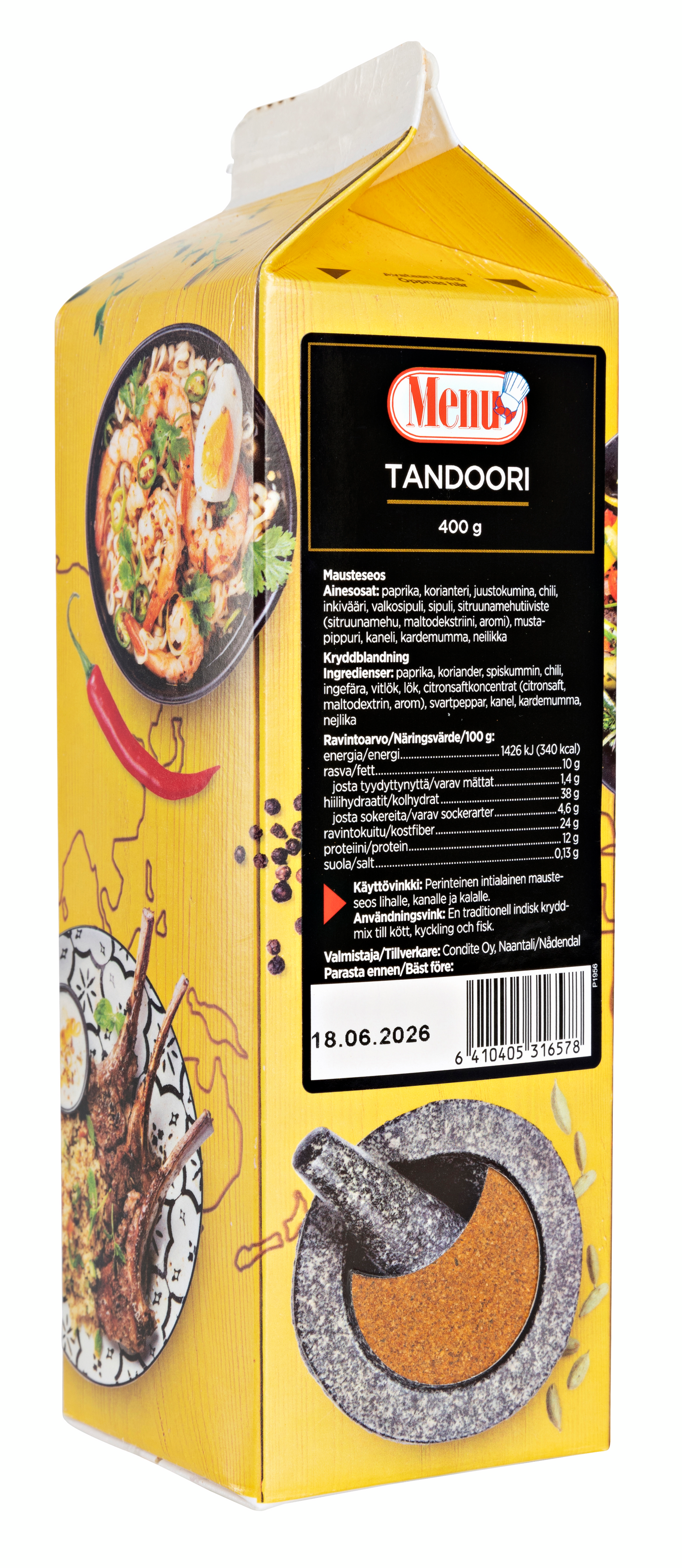 Menu tandoori mausteseos 400g