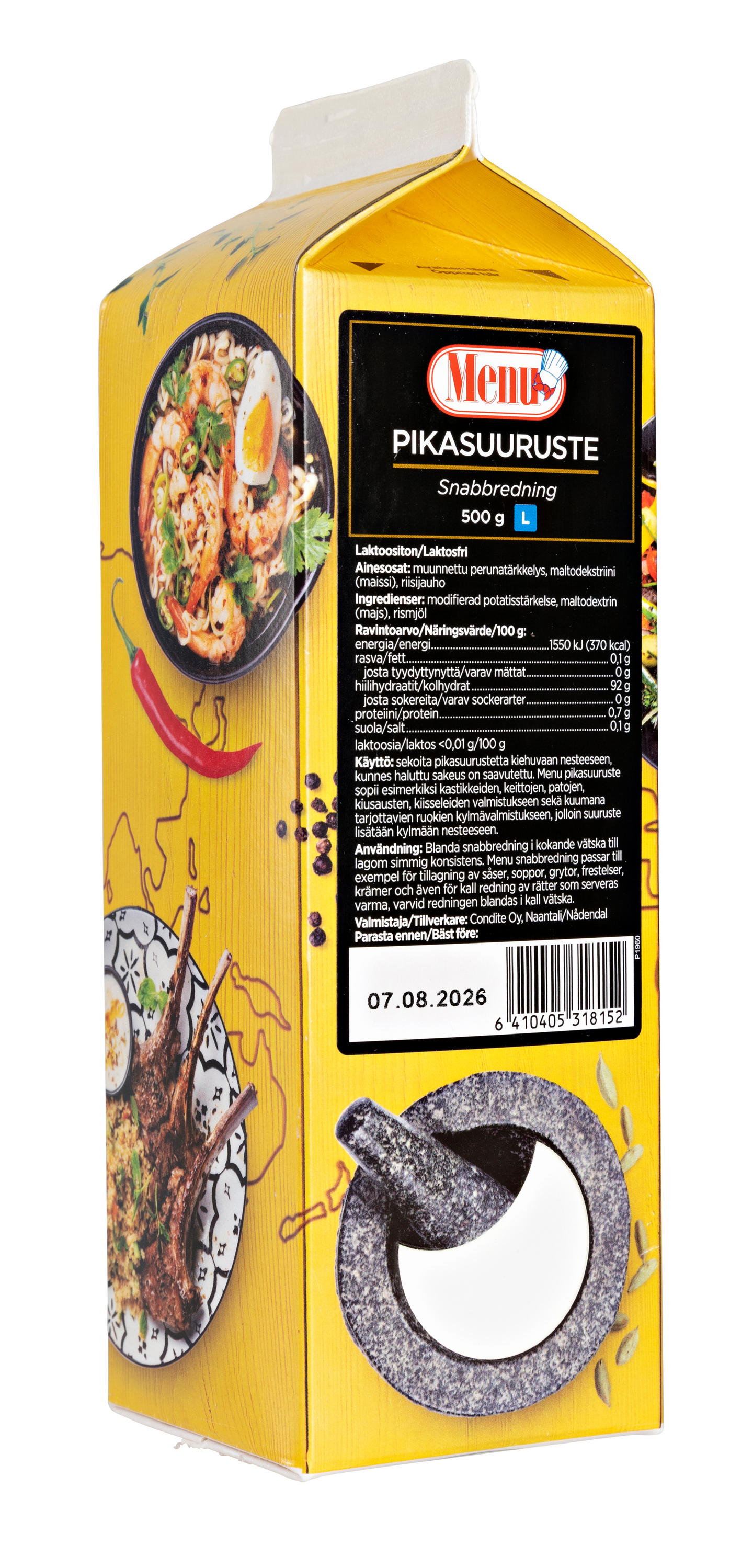 Menu pikasuuruste 500g