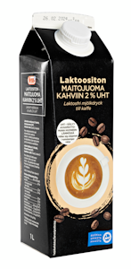 Menu maitojuoma kahviin 2% 1l laktoositon UHT