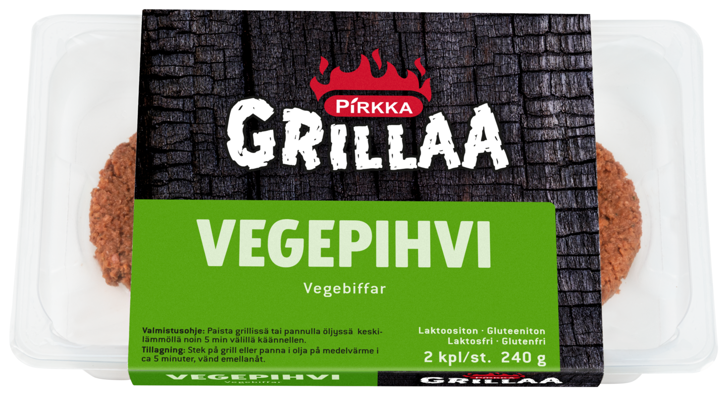 Pirkka Grillaa Vegepihvi 240 g | K-Ruoka Verkkokauppa