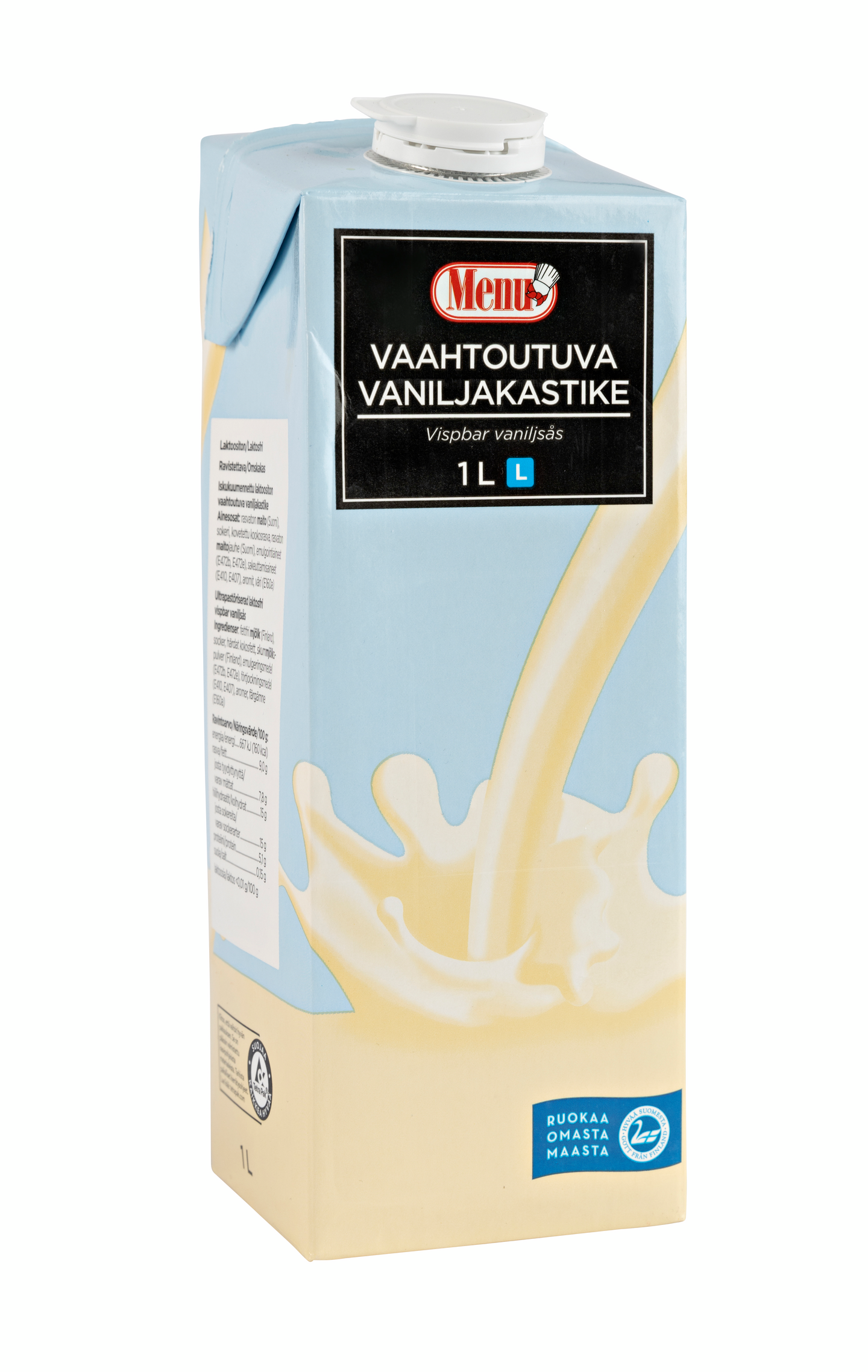 Menu vaahtoutuva vaniljakastike 1l laktoositon