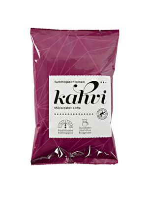 Menu tummapaahtoinen kahvi 50x100g hieno jauhatus RFA