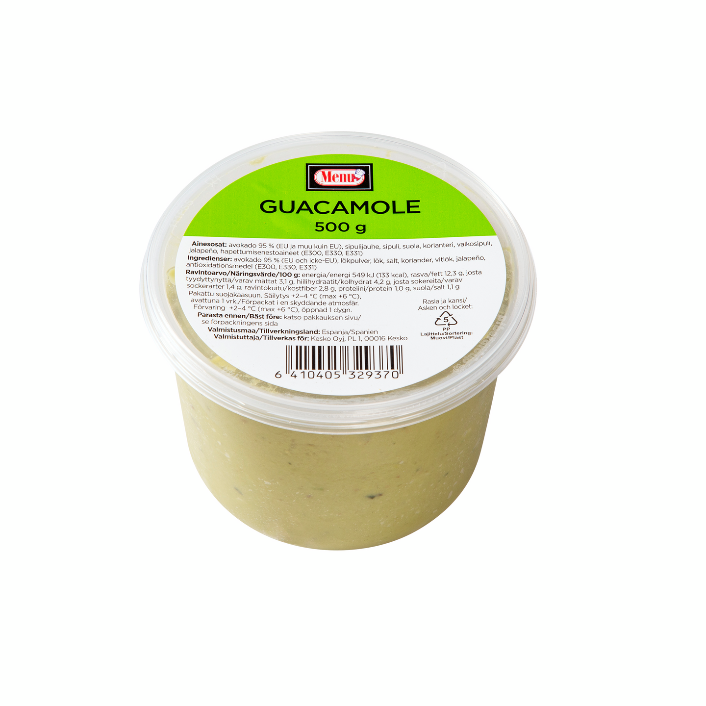 Menu tuore Guacamole 500g