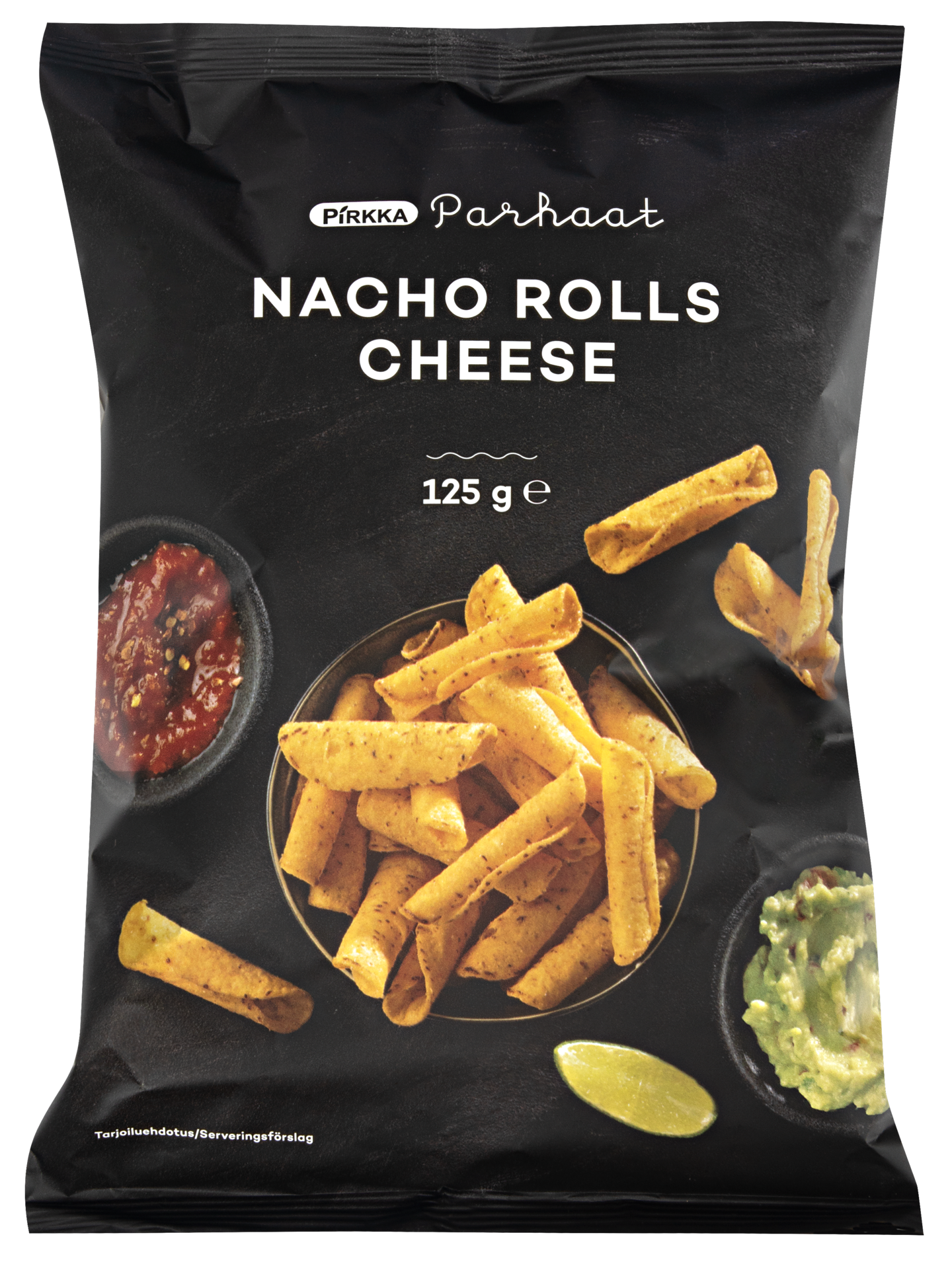 Pirkka Parhaat Nacho rolls cheese 125g