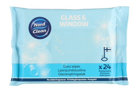 Nord Clean lasinpuhdistusliina 24kpl