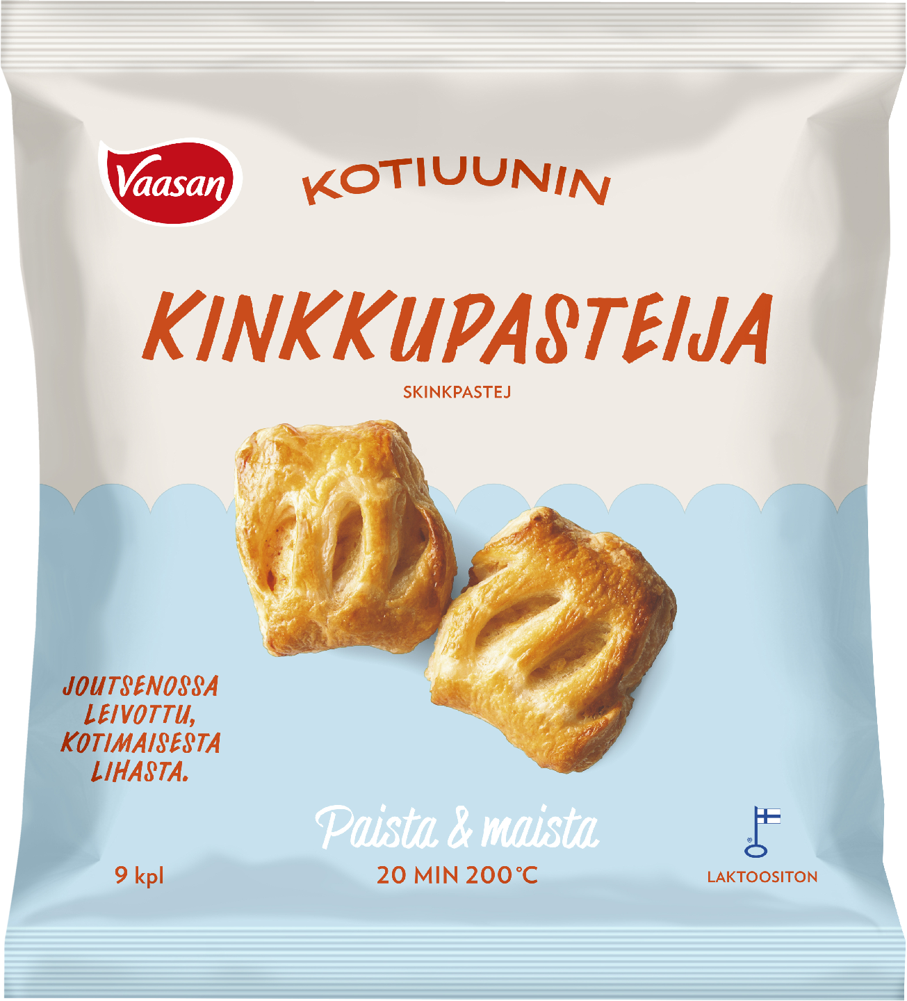 VAASAN KOTIUUNIN Kinkkupasteija 9 x 50g