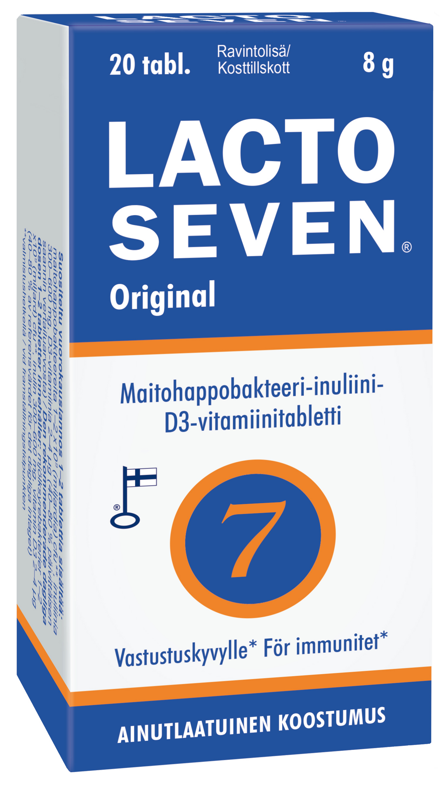 Lacto Seven 20 kpl maitohappobakteeri-inuliinivalmiste 8 g