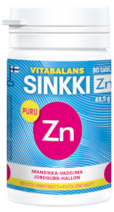 Vitabalans Sinkki Zn tabl 90kpl 49g