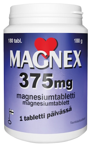 Magnex 375 mg 180 kpl magnesiumtabletti