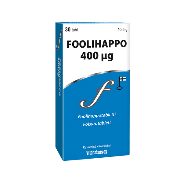 Foolihappo 400 µg 30tabl/10,5g | K-Ruoka Verkkokauppa