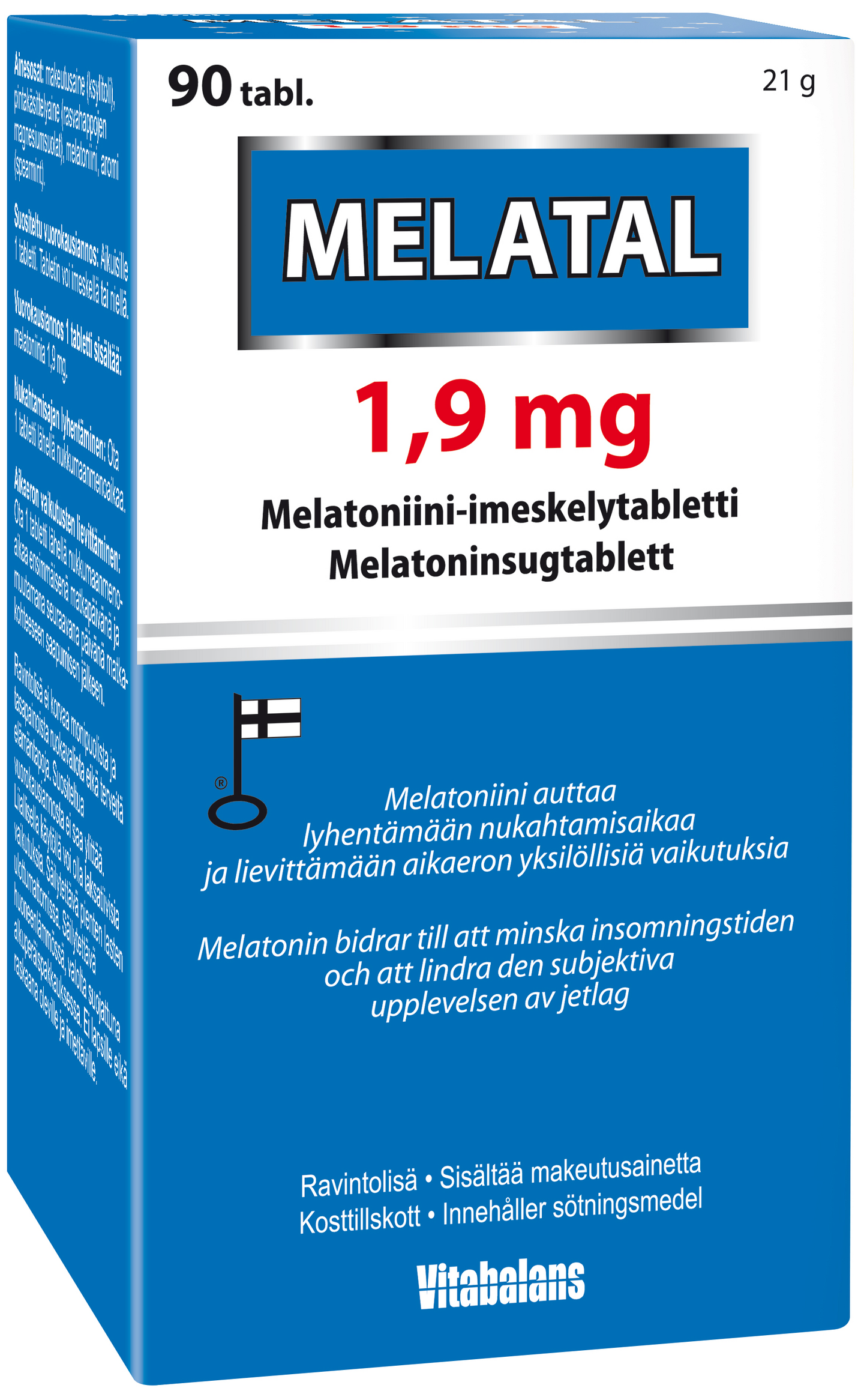 Melatal melatoniini imesktabl 1,9mg90tbl