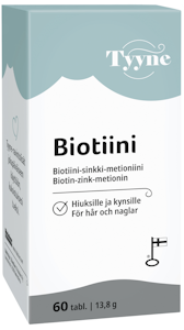 Vitabalans Tyyne Biotiini biotiini-sinkki-metioniini 60 tabl 32g