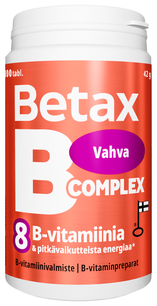 Betax B-Complex pitkävaikutteinen vahva 100 tabl. 42g