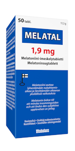 Vitabalans Melatal melatoniini-imeskelytabletti 1,9 mg 50 tabl