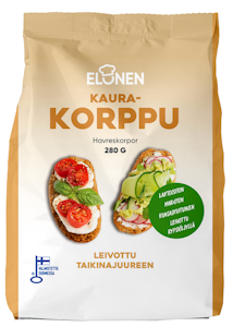 Elonen Kaurakorppu 280g laktoositon