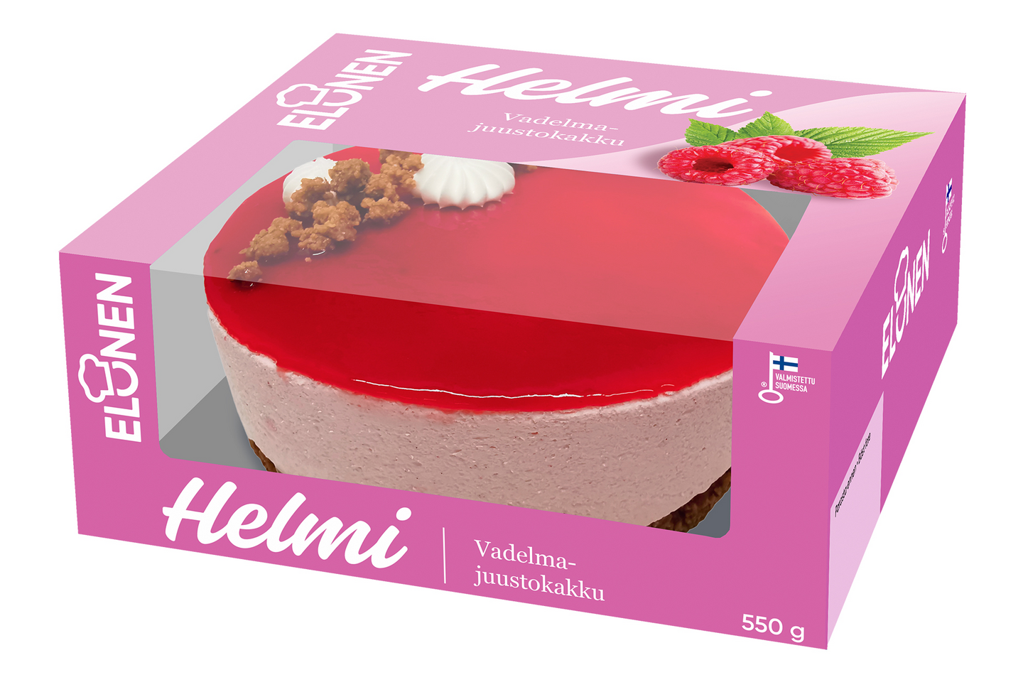 Elonen Helmi vadelmajuustokakku 550g | K-Ruoka Verkkokauppa