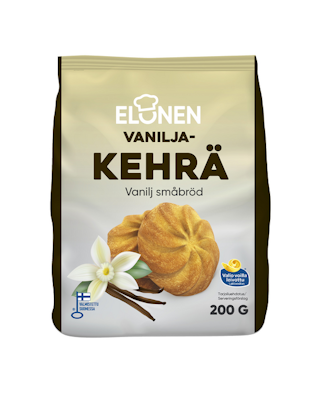 Elonen vaniljakehrä pikkuleipä 200g