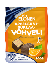 Elonen appelsiini-suklaavohveli 200g QPA