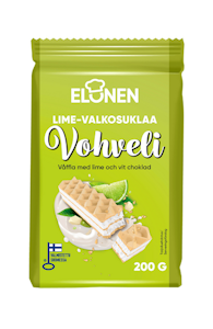 Elonen lime-valkosuklaavohveli 200g QPA