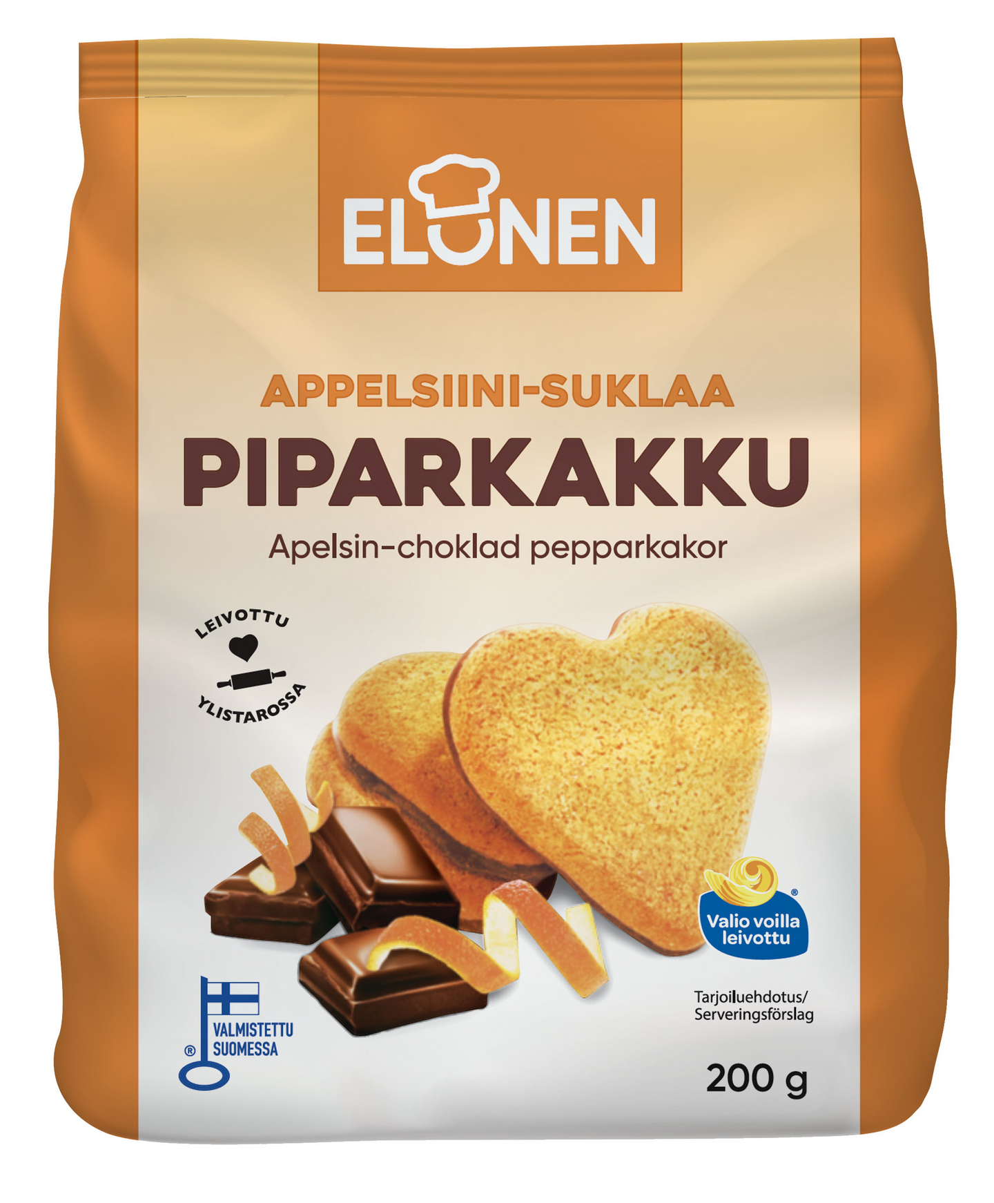 Elonen piparkakku 200g appelsiini-suklaa