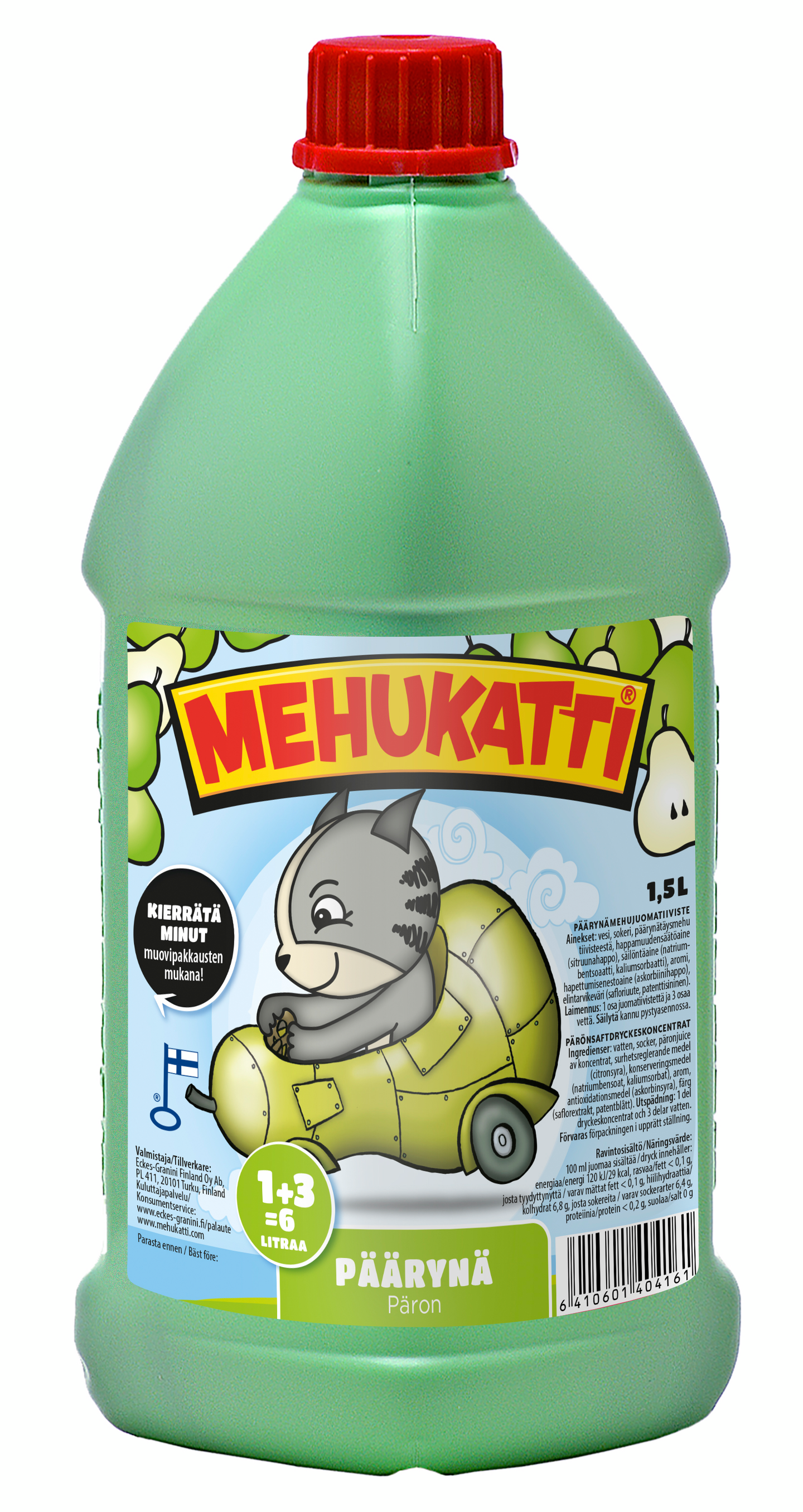 Mehukatti 1,5l Päärynäjuomatiiviste 1+3