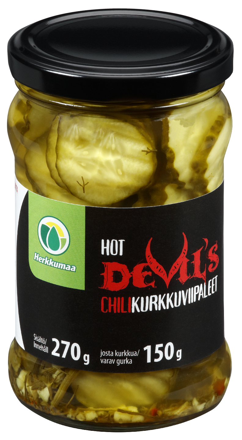 Devil's Chilinen viipalekurkku 270g/150g