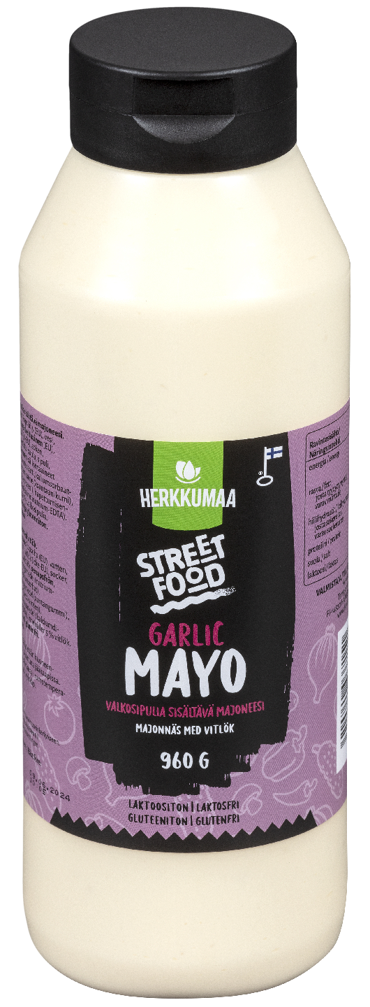 Herkkumaa Street Food Garlic Mayo valkosipulimajoneesi 960g