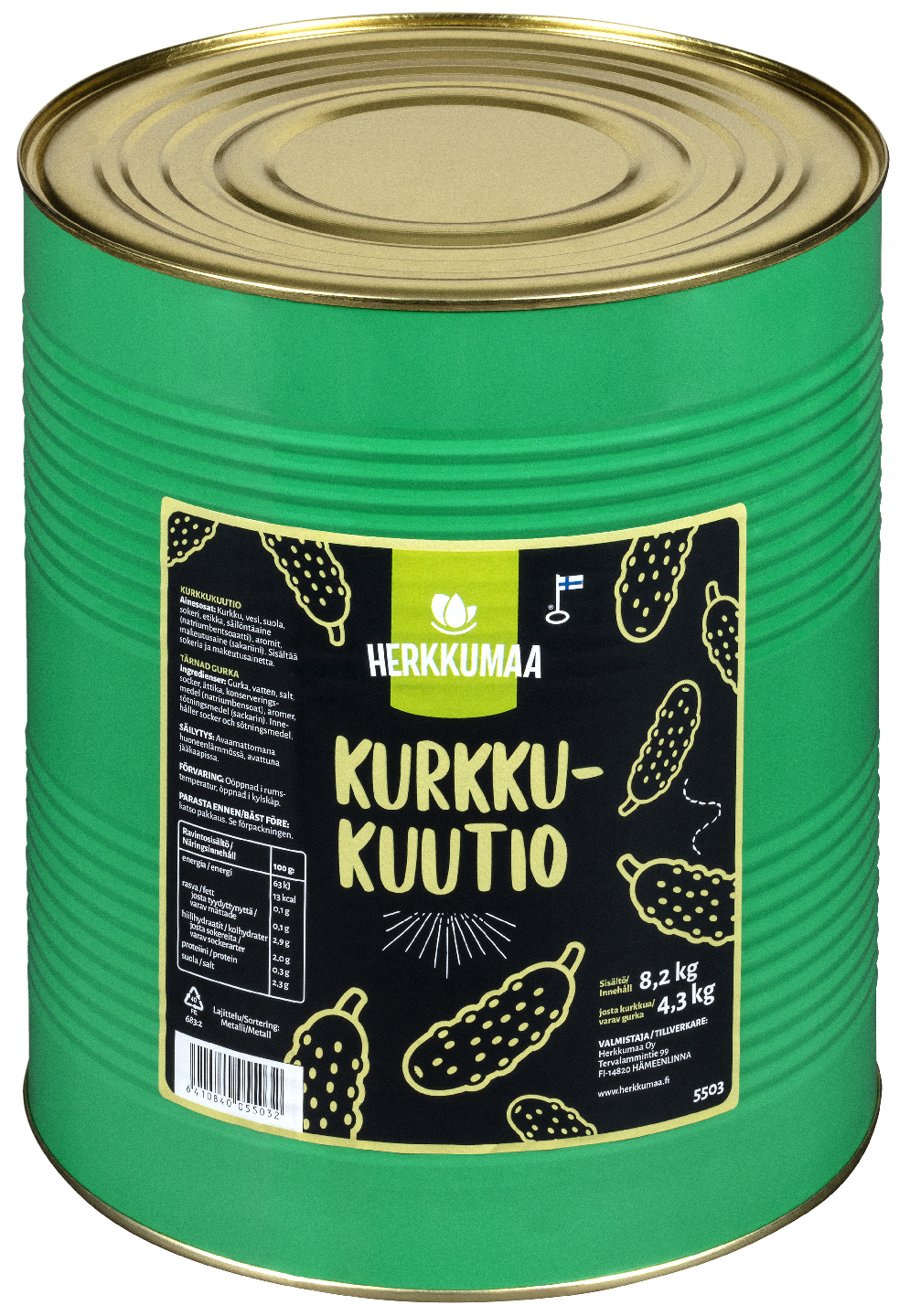 Herkkumaa kurkkukuutio 8,2kg/4,3kg