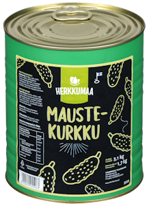 Herkkumaa maustekurkku 3,1kg/1,7kg PUOLILAVA