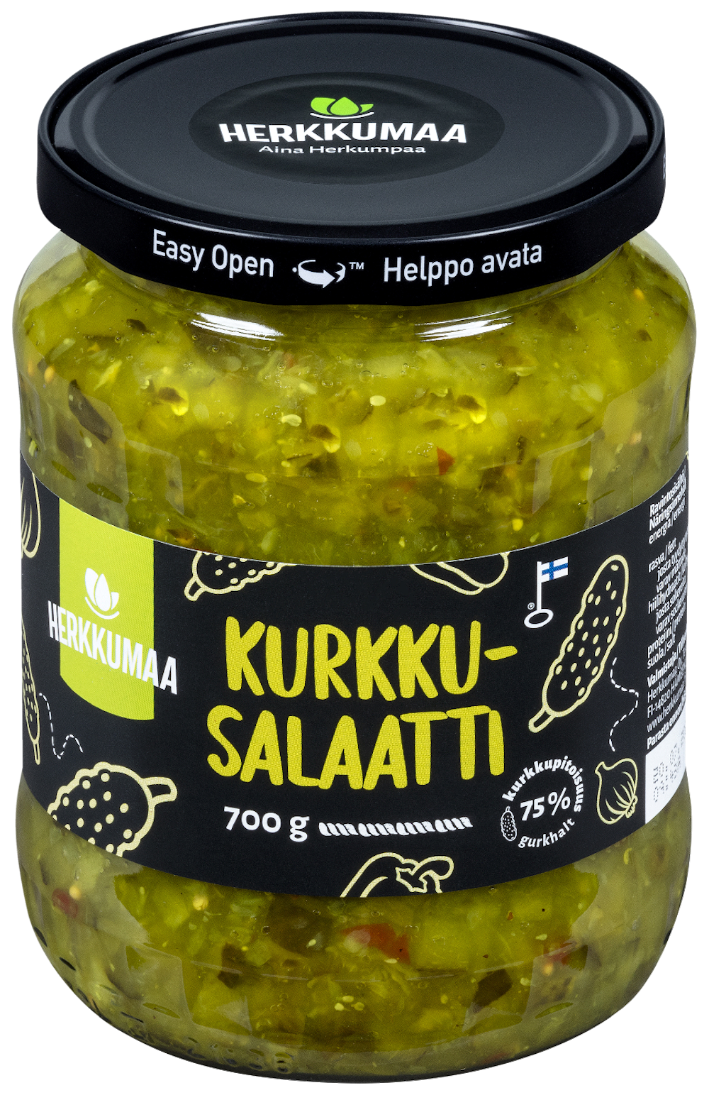 Herkkumaa Kurkkusalaatti 700g — HoReCa-tukku Kespro