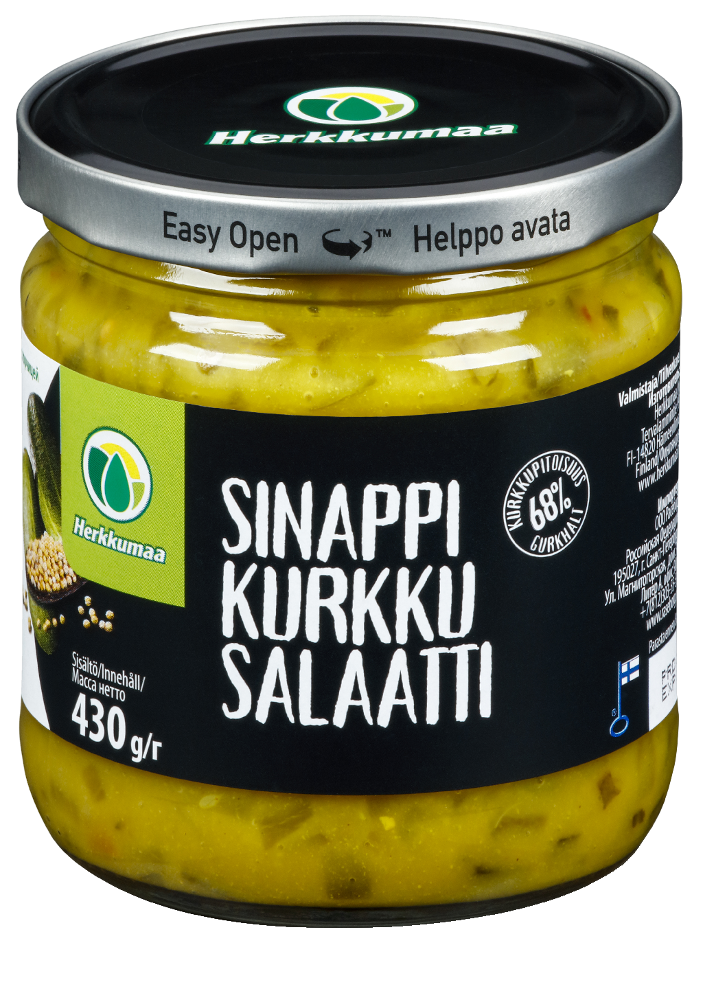 Herkkumaa Sinappikurkkusalaatti 430g