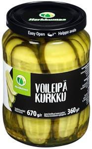 Herkkumaa Voileipäkurkku 670g/360g