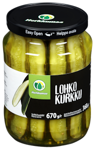 Herkkumaa Lohkokurkku 670g/360g